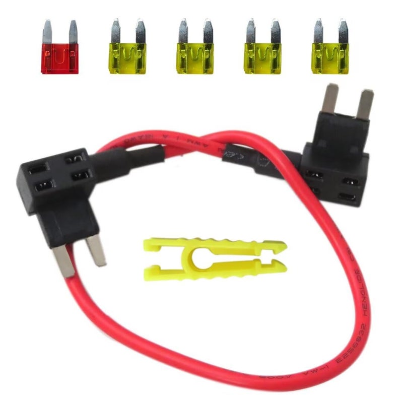 Vicue Updated Repair Fuel Pump Relay Bypass Cable Kit w/Fuse Adapter Fit for Dodge Grand Caravan in 2008 2009 2010 2011 2012 2013 2014 2015 2016 - Image 1